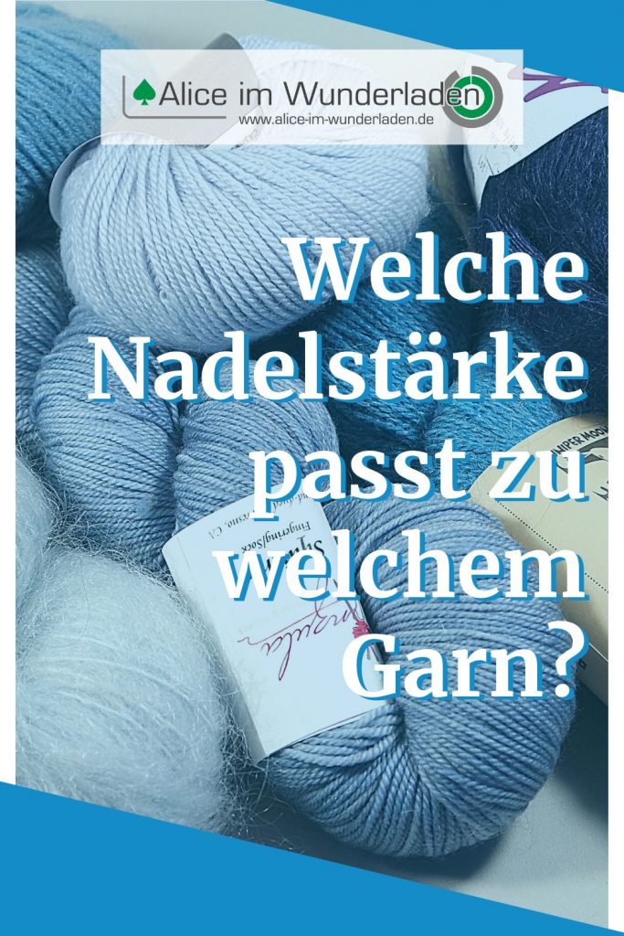 Lauflängen und Nadelstärken Pin Blogtitel